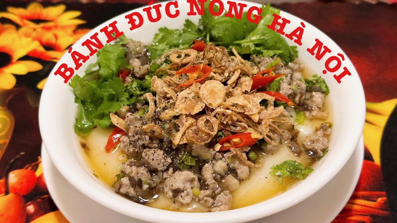 BÁNH ĐÚC NÓNG HÀ NỘI nấu sao cho chuẩn vị,dẻo,mịn,sóng sánh và bắt buộc phải có một nguyên liệu này