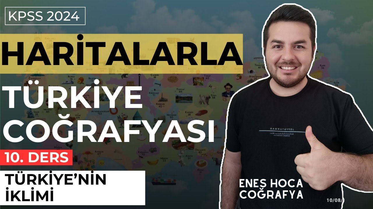 Haritalarla Türkiye Coğrafyası I (Türkiye'nin İklimi I Enes Hoca #kpsscoğrafya