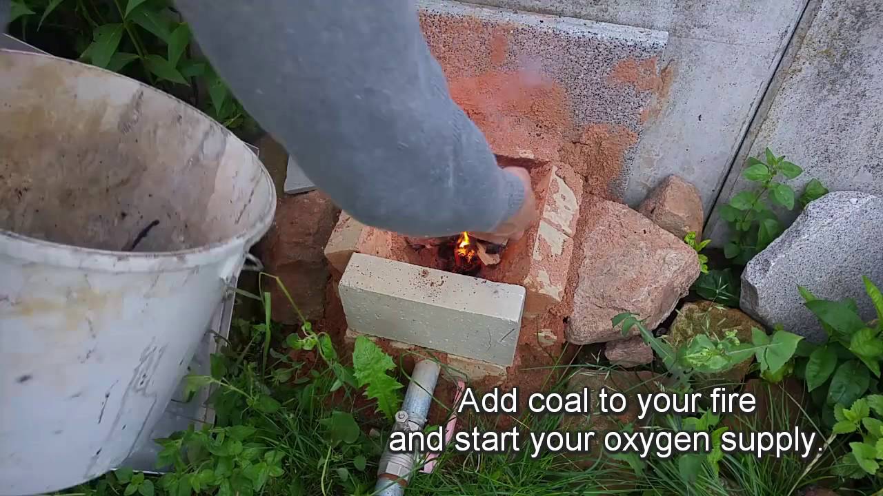 How to make a DIY Forge and melt GOLD