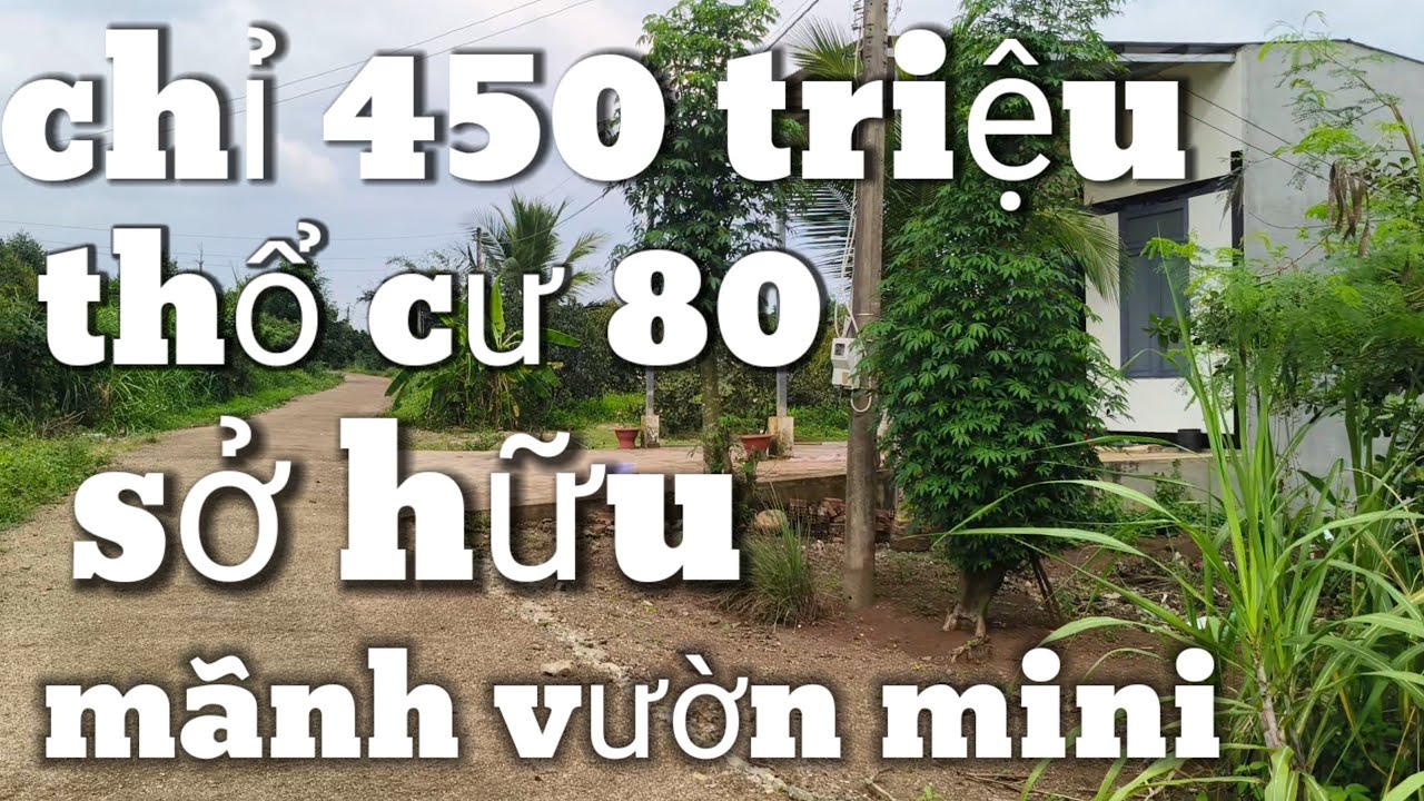 (Đã bán)450 triệu có ngay mãnh đất mini thổ cư 80. mặt tiền nhựa khu dân cư BRVT hotline :0777444662
