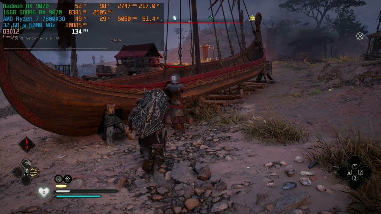 Assassin's Creed Valhalla - RX 9070 + Ryzen 7 7800X3D | 1440P | ULTRA Settings