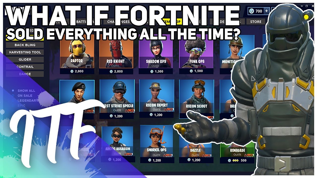 What If Every Skin Was Sold ALL THE TIME? (Fortnite Battle Royale)