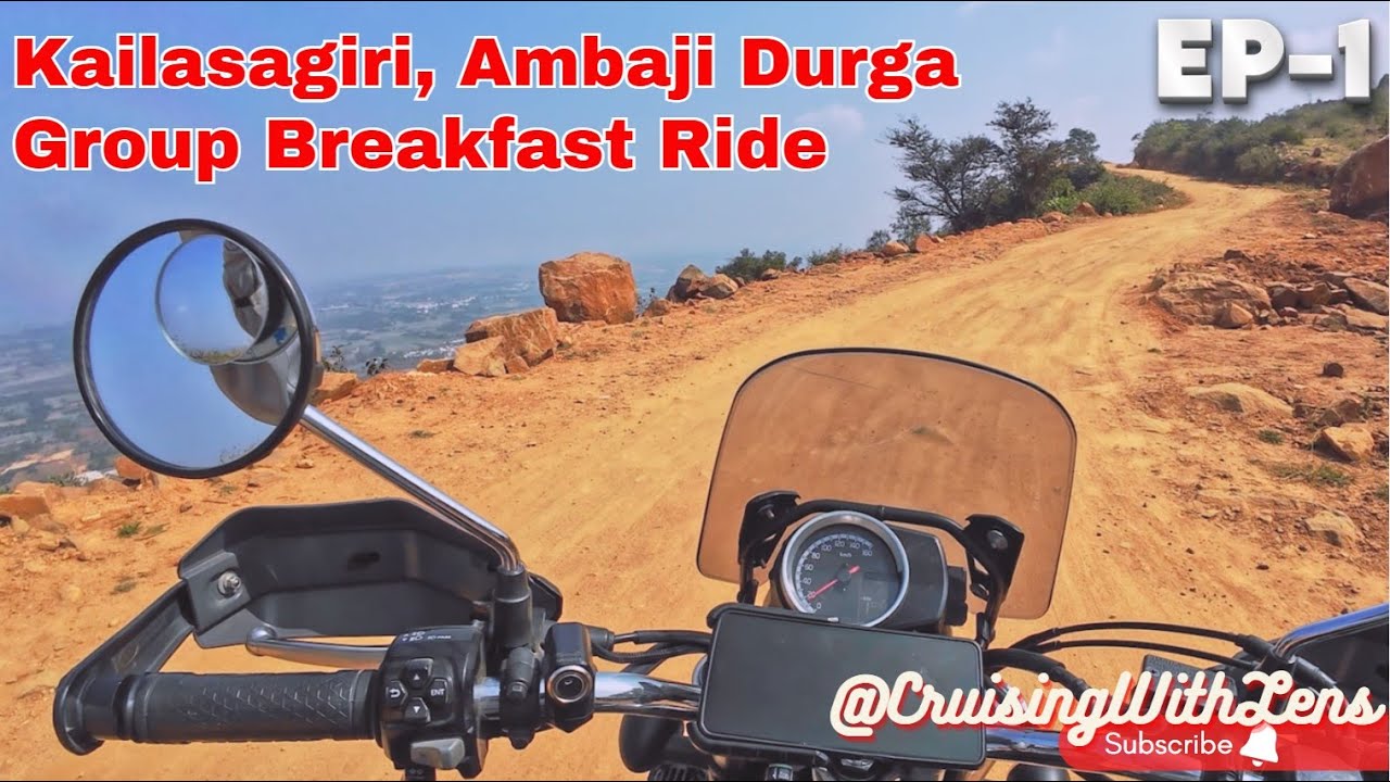 EP1 Sunrise ride & Off-Road Bliss | Breakfast Group Ride to Kailasagiri & Ambaji Durga 🏍️🌄