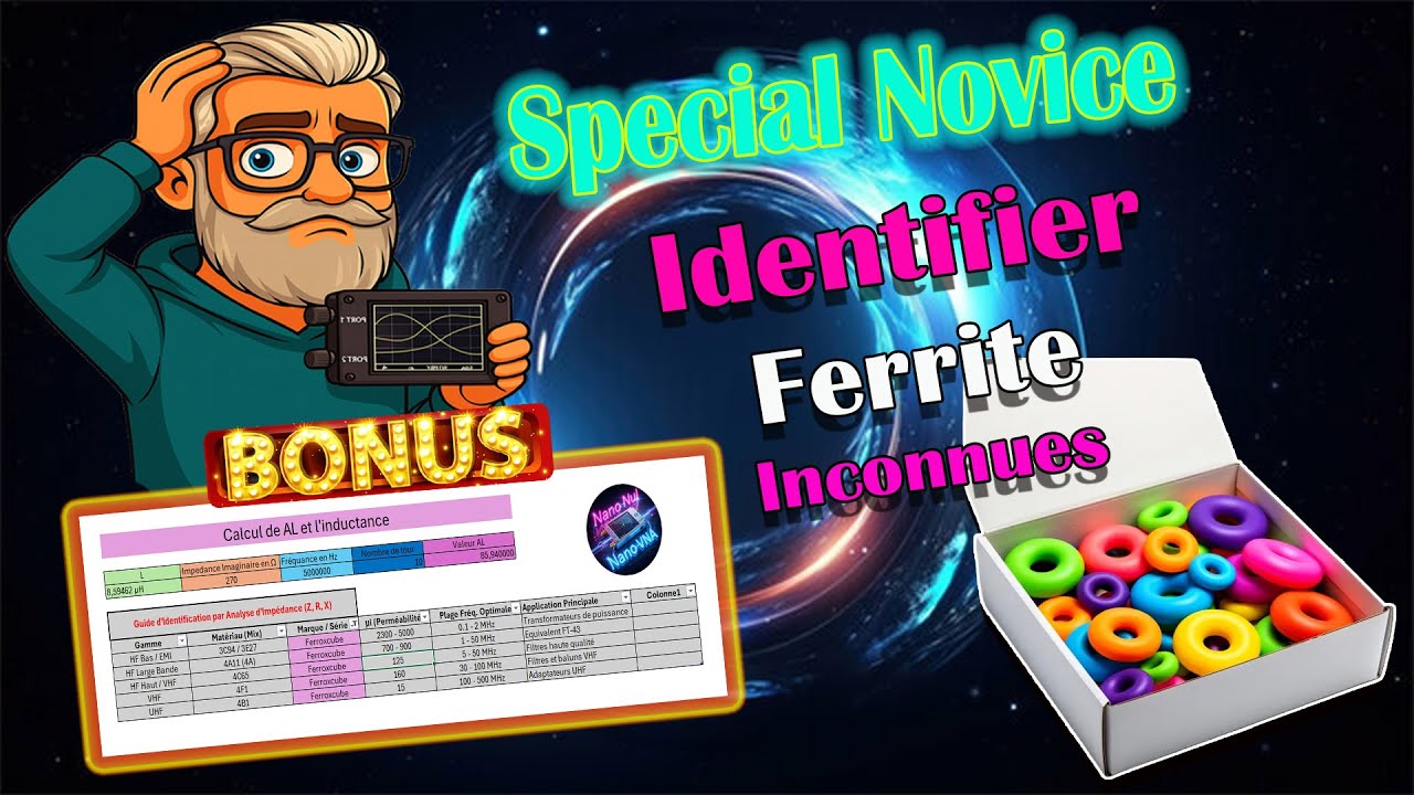 NanoVNA: Identifier un Toroïde Inconnu (Methode fiable)