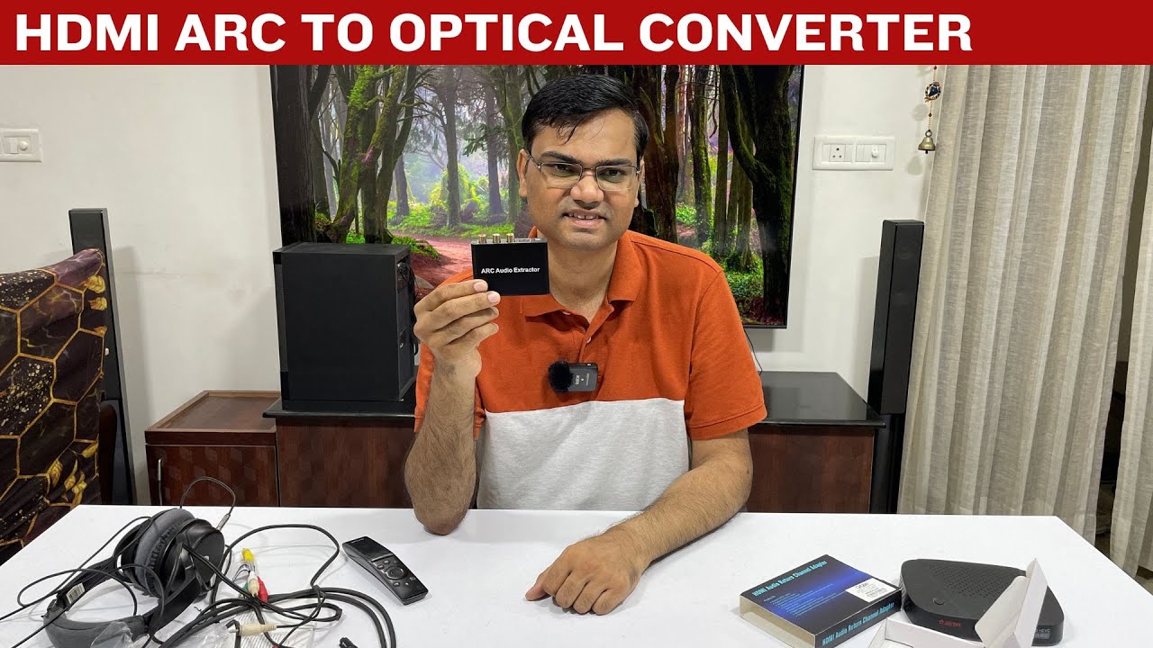 (Hindi) HDMI ARC to Optical converter Analog Converter | Connect soundbar to TV without HDMI ARC