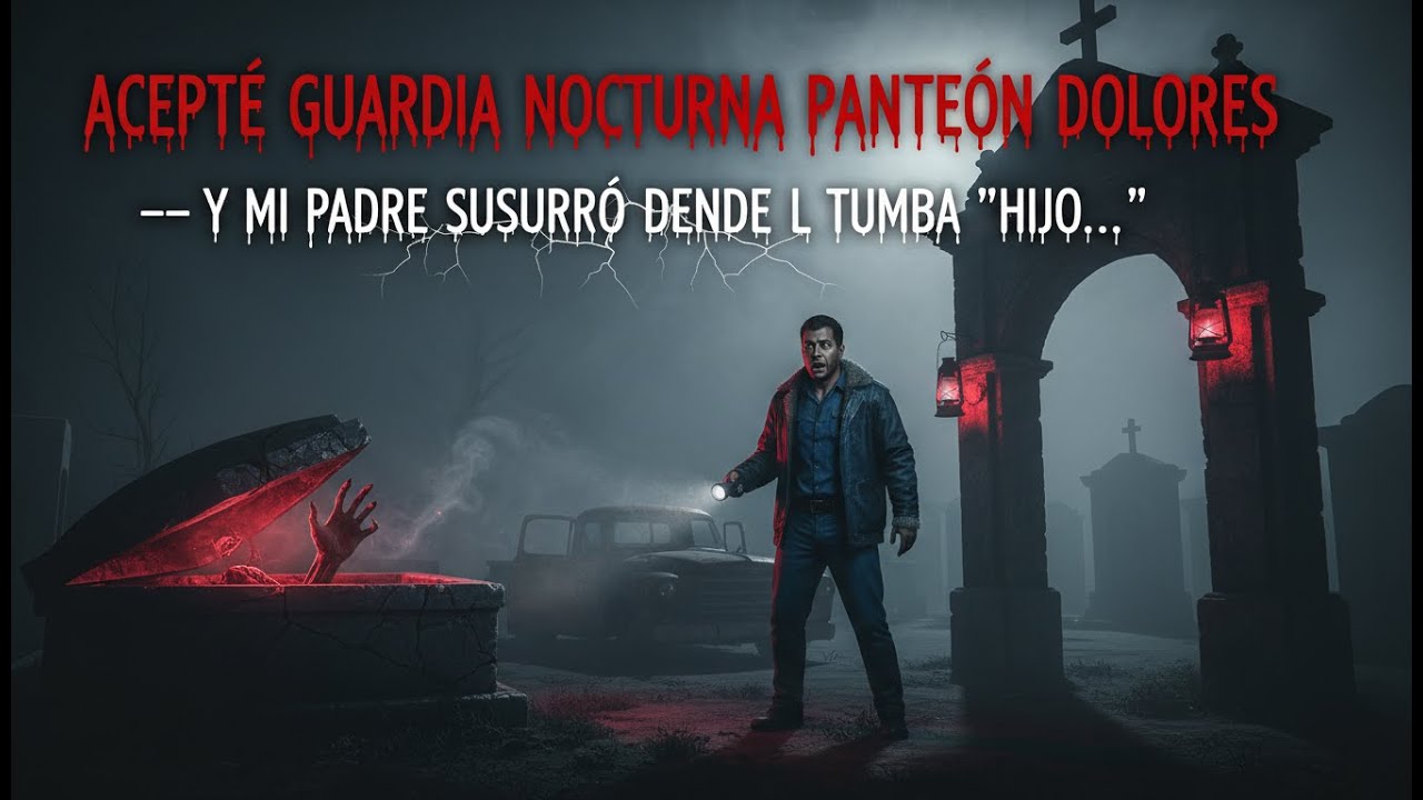 Acepté guardia nocturna panteón Dolores — y mi PADRE susurró desde la tumba 