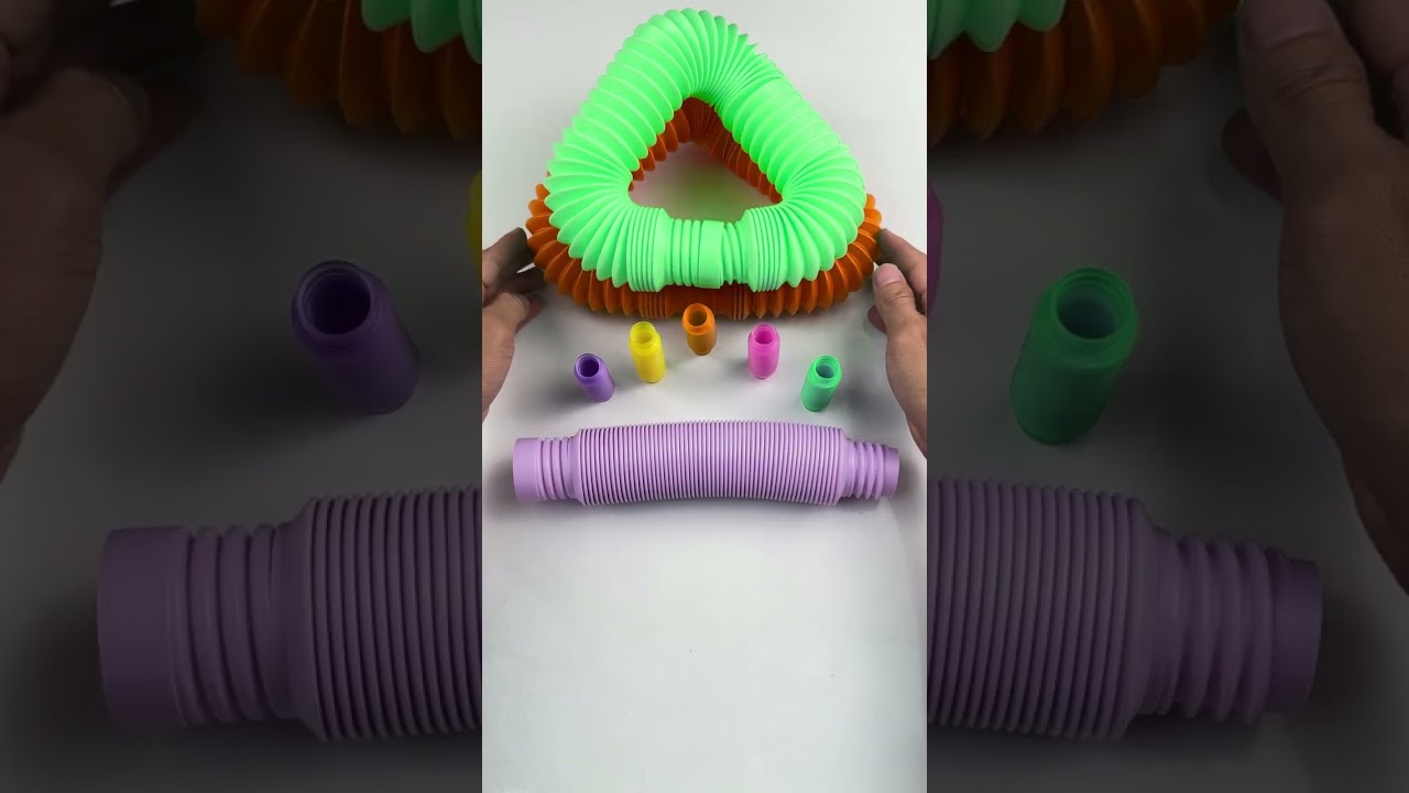 MINI Creating ASMR Crunchy Style POP Tube #satisfyingvideos #relaxing #oddasmr #asmrvideos #crunchy