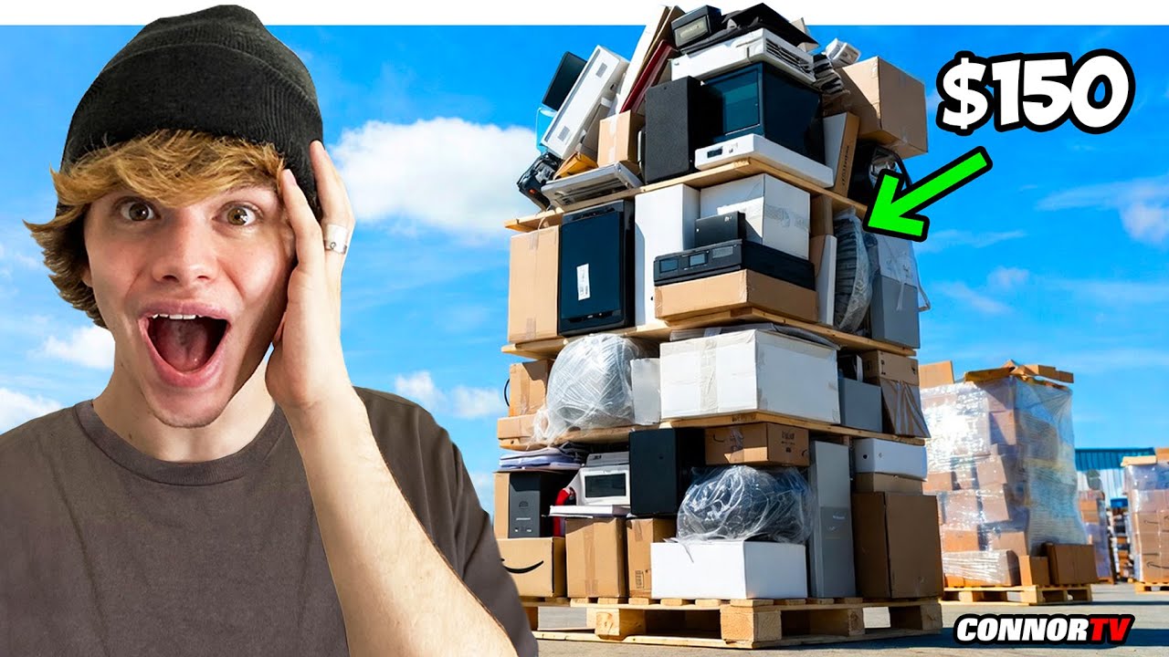 I Bought a GIANT Amazon Returns Pallet for $150 - HUGE Profit!
