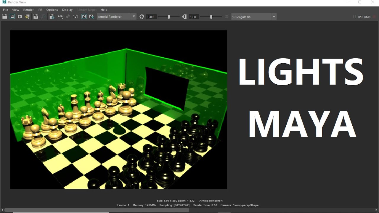 شرح أنواع الأضاءة كيفية استخدامهم فى برنامج مايا | LIGHTS MAYA 2020