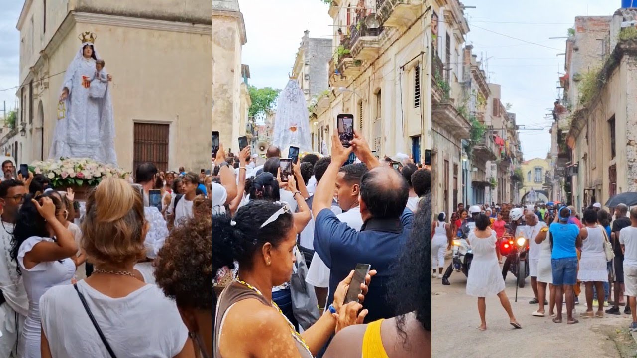 Procesión de la VIRGEN de la MERCED en La Habana