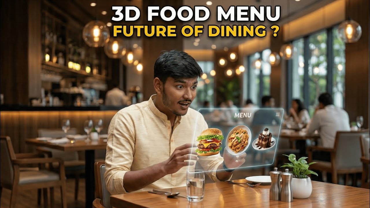 AR Menu System | See Real Food Before Ordering | Automated Restaurant Ordering System |