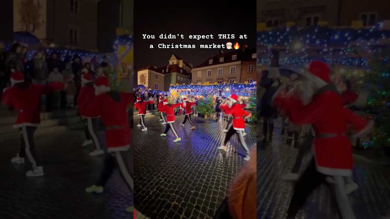 Jumpstyle Dance Show at a Christmas Market | Unexpected Street Performance 🎄🎅🏼🔥