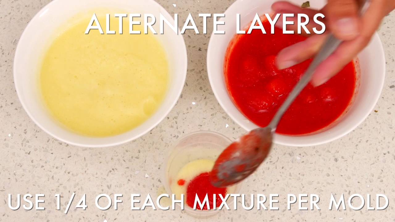 DIY Strawberry Pineapple Popsicle