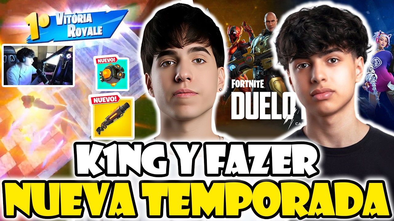 K1NG Y FAZER JUEGAN LA NUEVA TEMPORADA DE FORTNITE | CORREN A TODA LA LOBBY
