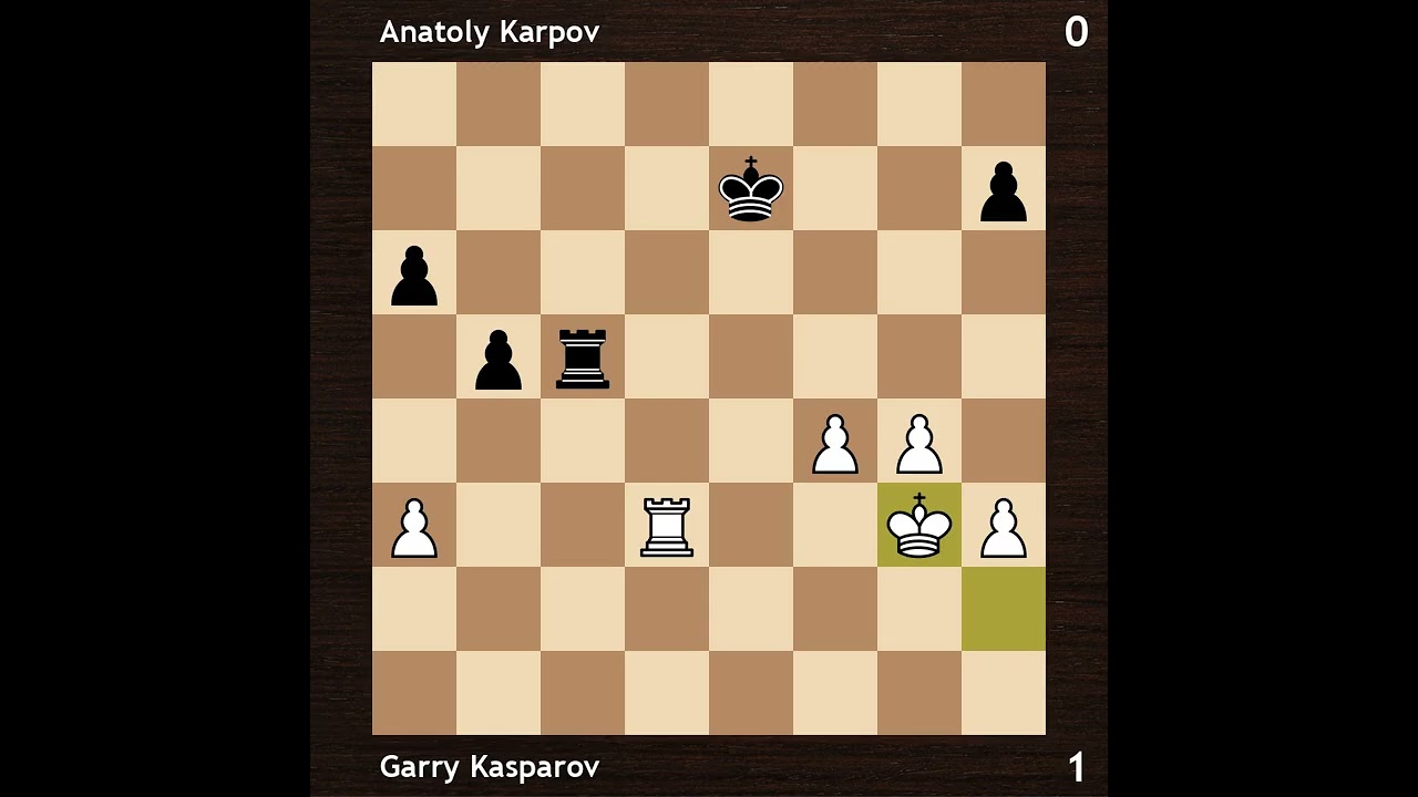 Garry Kasparov vs Anatoly Karpov | Karpov - Kasparov World Championship Match 1984/85 | Round 48