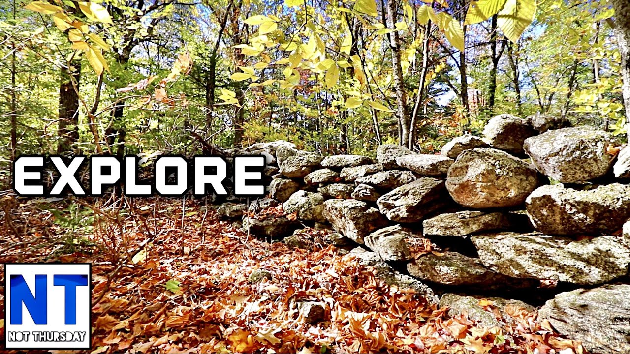 Exploring the deserted farm lands of New England NH autumn hike