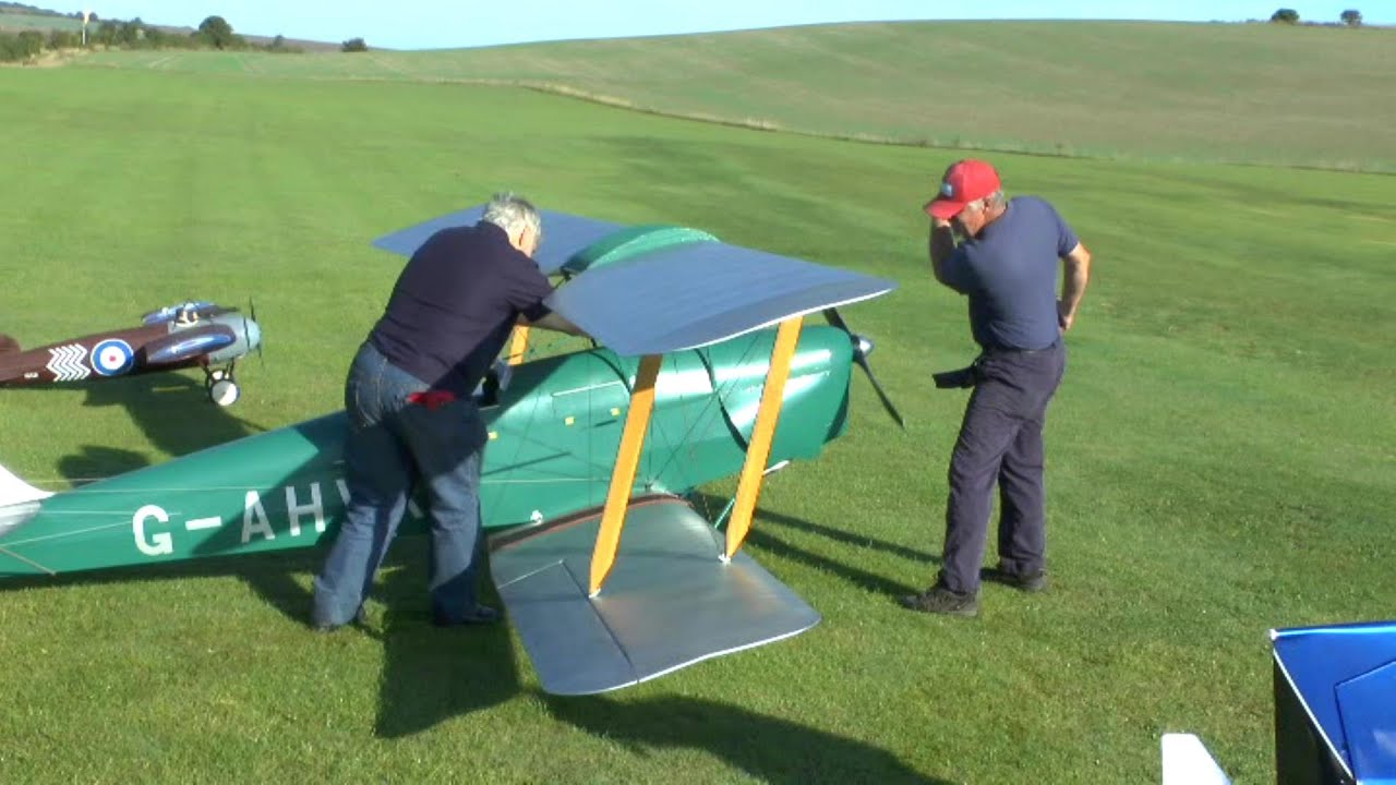 GIANT HALF SCALE RC De HAVILAND TIGER MOTH - GHOST SQUADRON JOHN GREENFIELD - 2014