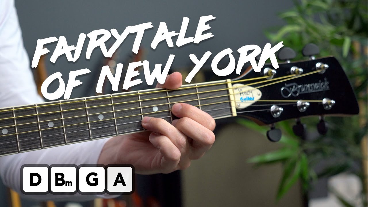 Fairytale Of New York Guitar Lesson Tutorial // Easy Christmas Guitar Songs
