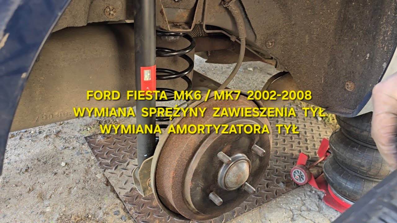 Wymiana sprężyny tył wymiana amortyzatora Ford Fiesta MK6 MK7 2002-2008