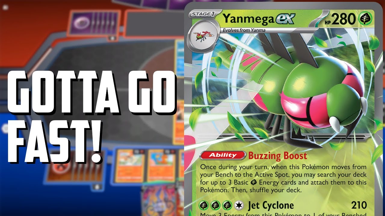 Yanmega ex is SO FAST! - Pokemon TCG Deck List + Matches