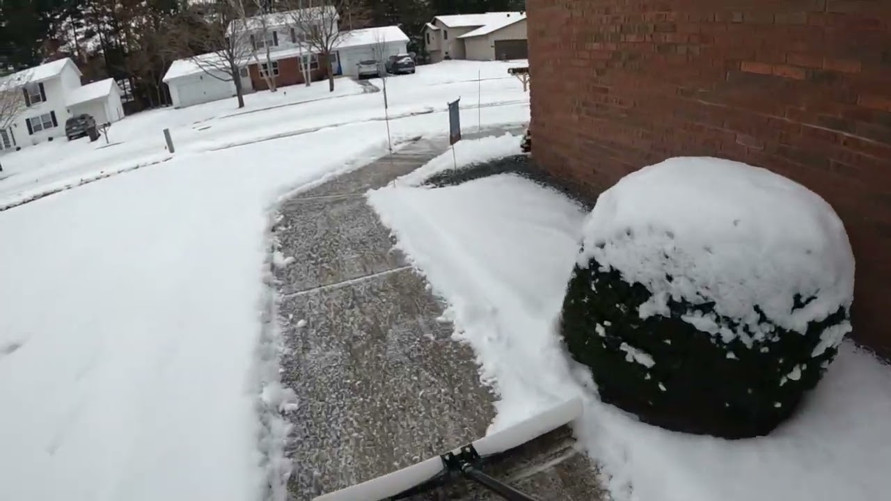 Relaxing Sounds of Snow Removal - Shoveling Snow