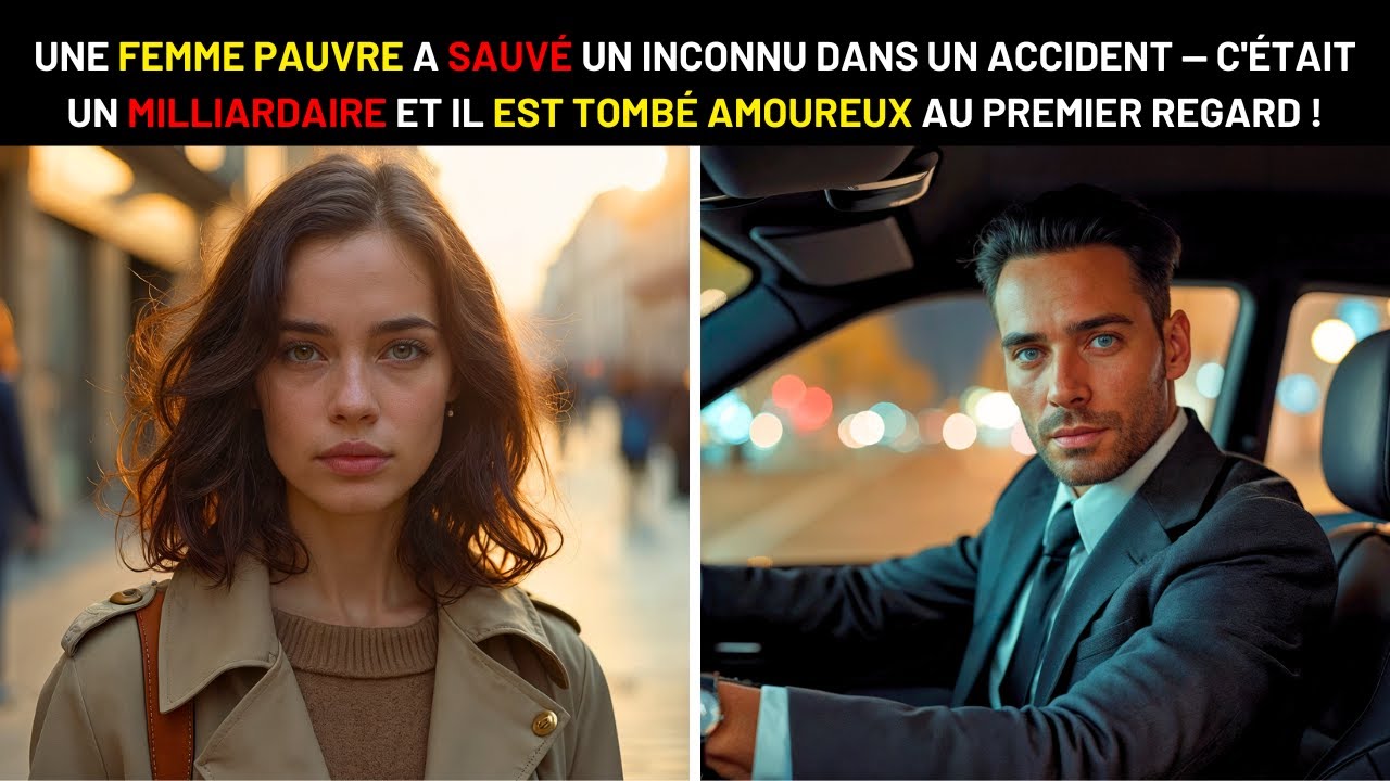UNE FEMME PAUVRE SAUVE UN INCONNU DANS UN ACCIDENT, C'ÉTAIT UN MILLIARDAIRE QUI TOMBE AMOUREUX D'ELL