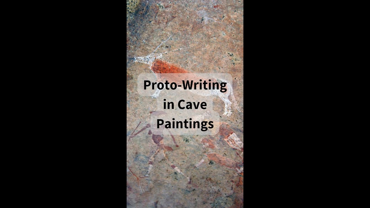 Proto-writing in cave paintings