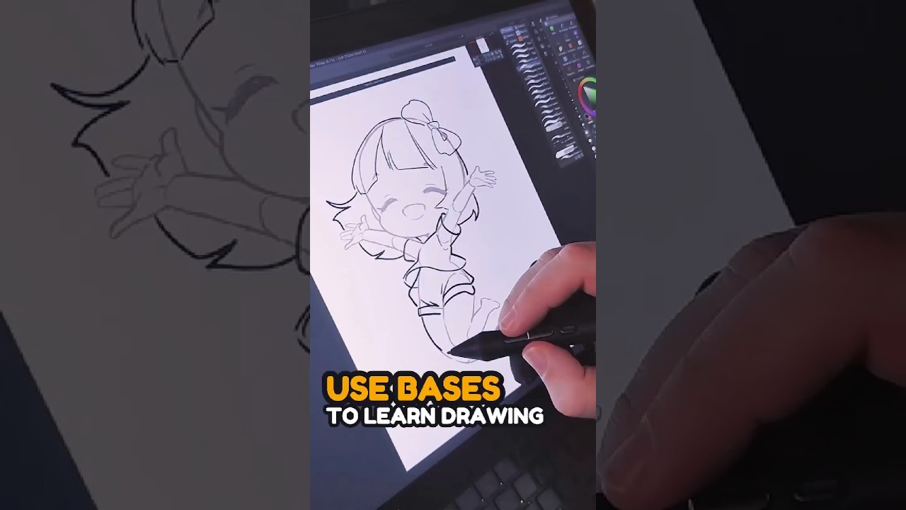 How to ACTUALLY use Bases to learn ✍ #drawing #chibi #anatomy #arttips #howtodraw