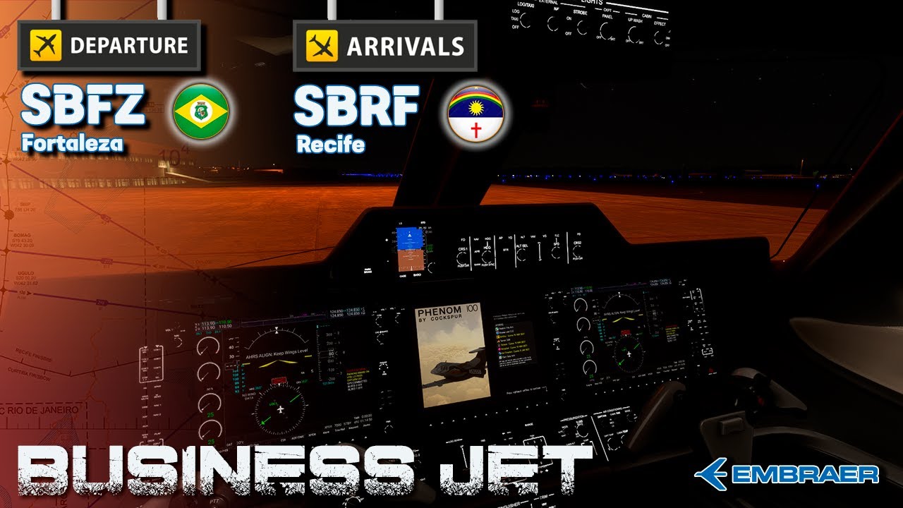 BUSINESS JET | 🛫 SBFZ (FOR) - SBRF (REC) 🛬 | EMBRAER PHENOM 100