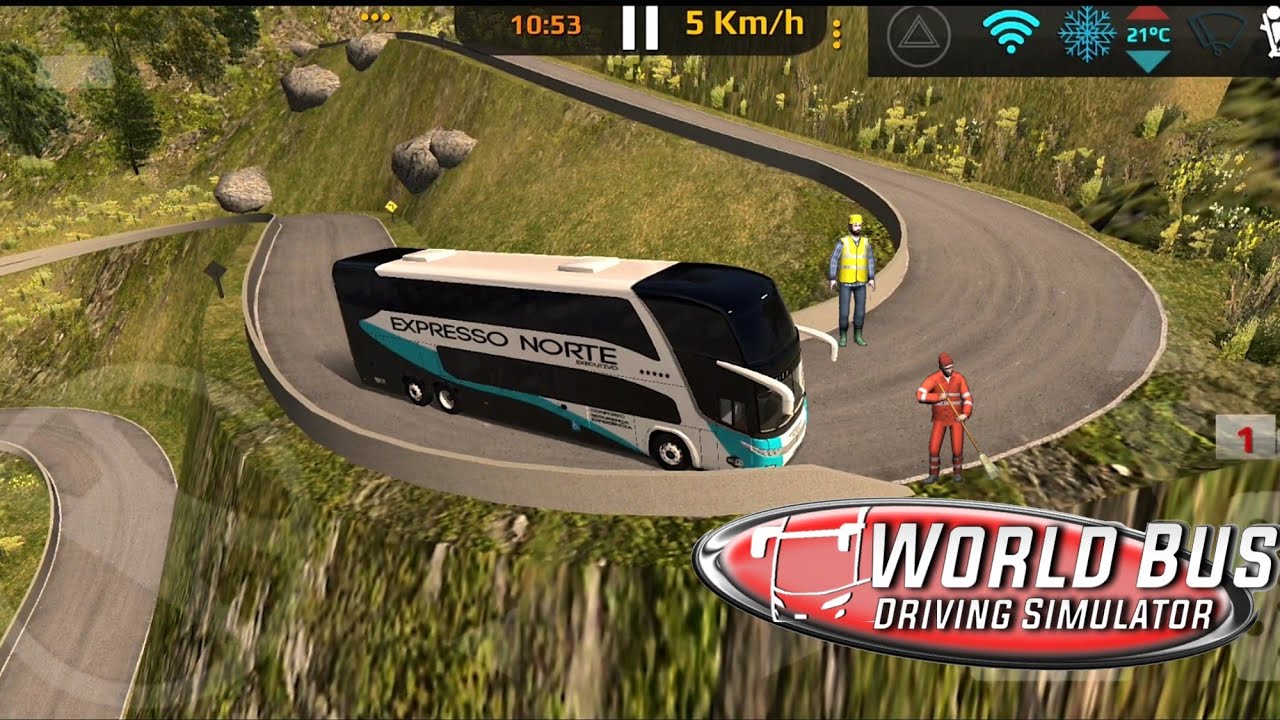 World Most Dangerous & Scariest Road | World Bus Driving Simulator | Android Gameplay