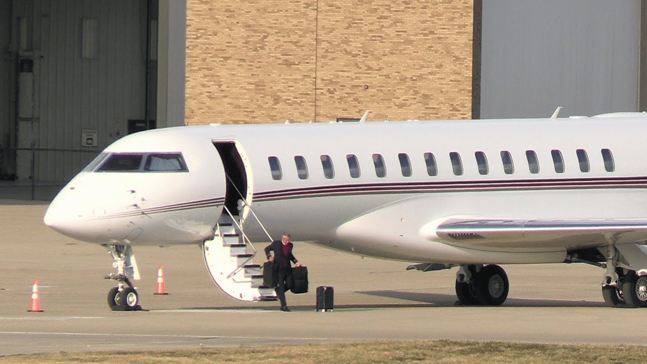 $81 Million BOMBARDIER Global 7500 Arrives From Teterboro  IS THIS BETTER THAN ANY GULFSTREAM?