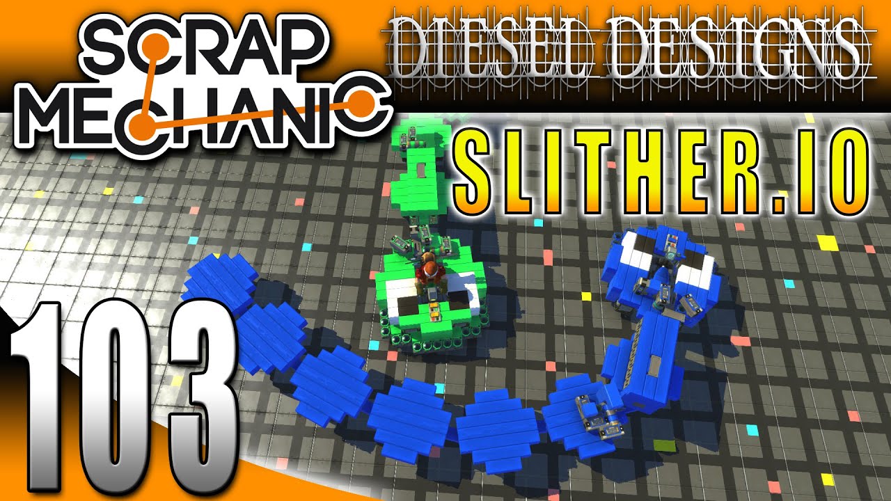 Scrap Mechanic Gameplay :EP103: FAN CREATIONS: SLITHER.IO in Scrap Mechanic! (Let's Play 1080