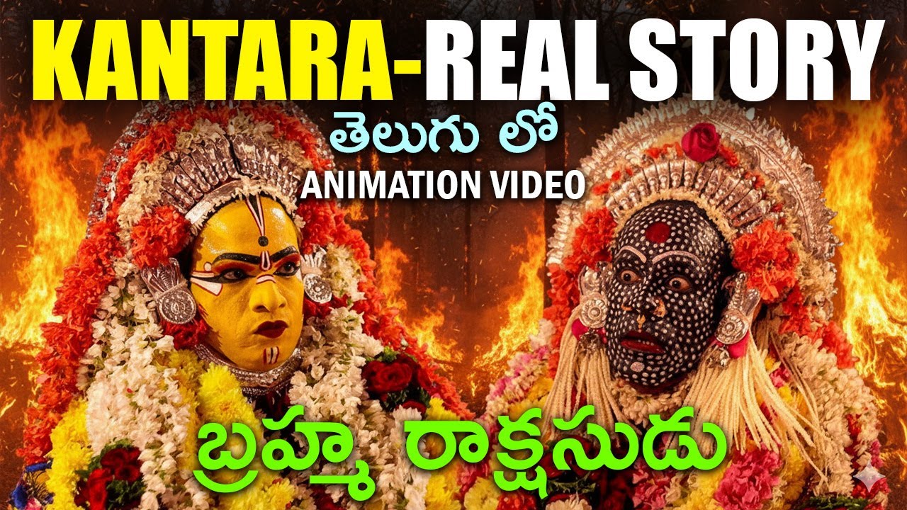 Kantara Chapter 1 Real Story in Telugu | Animated Version | Panjurli | Guliga | AMC Facts |