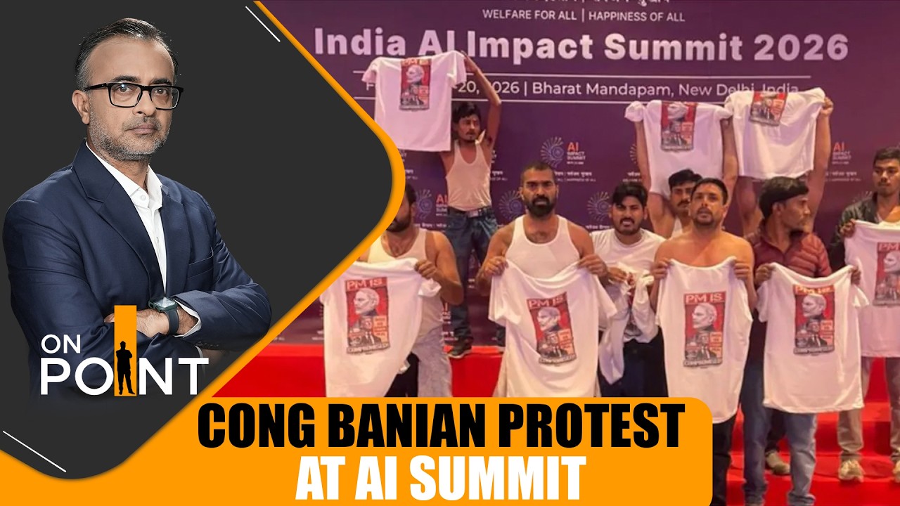 Cong Shirtless Protest Hijacks India AI Summit 2026, BJP Slams Chaos | ON POINT | Kartikeya Sharma