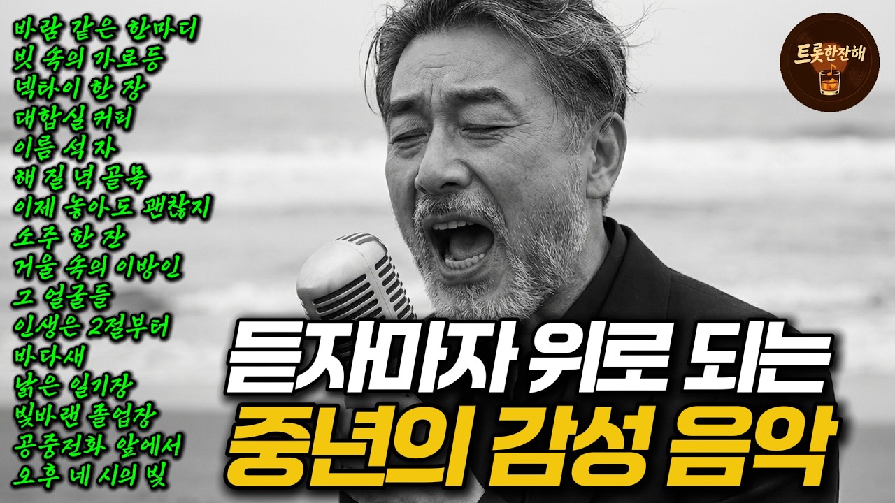 조용히 듣기 좋은 중년 감성 트로트｜마음을 어루만지는 위로 노래 모음 연속듣기
