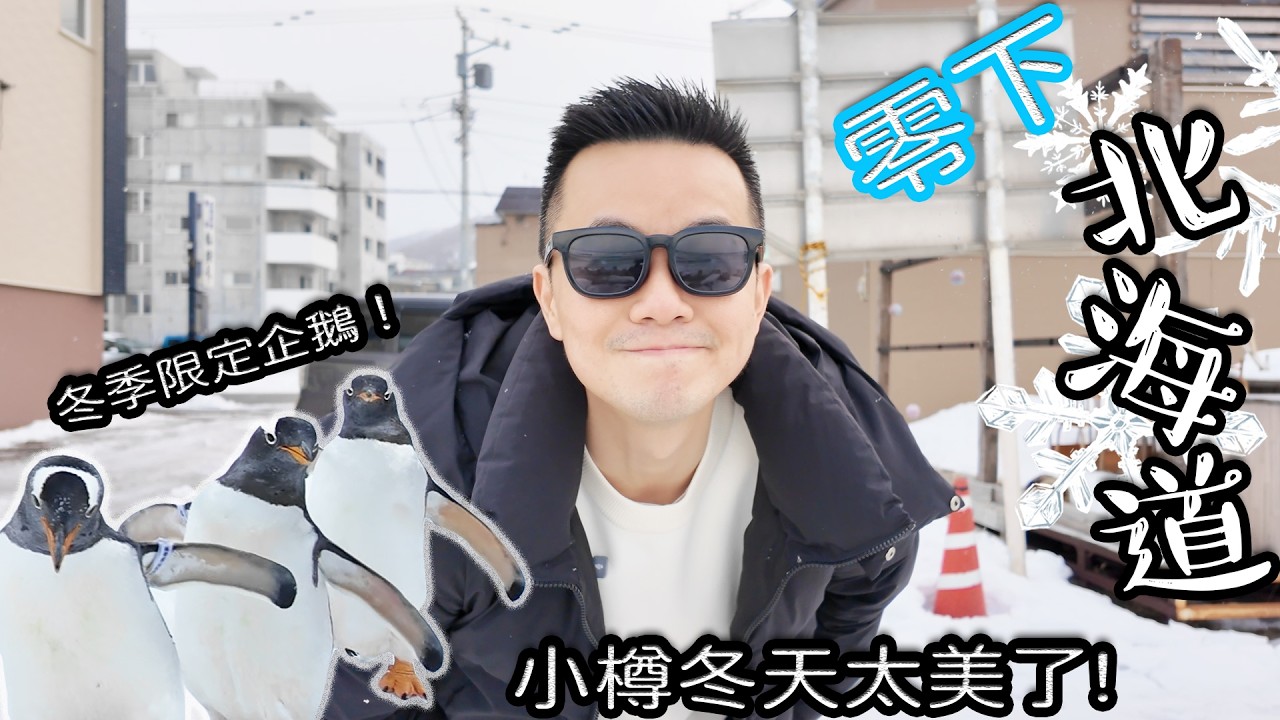 北海道小樽零下一日遊❄️｜雪季限定企鵝遊行🐧+錢函海景車站＋必吃若鷄炸雞