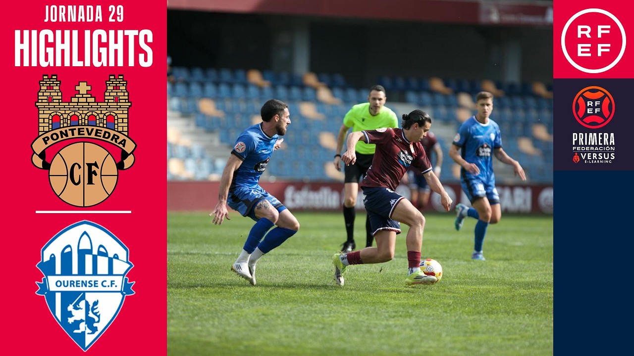 Resumen #PrimeraFederaci&oacute;n | Pontevedra CF 0-0 Ourense CF | Jornada 29 | Temporada 2025/26