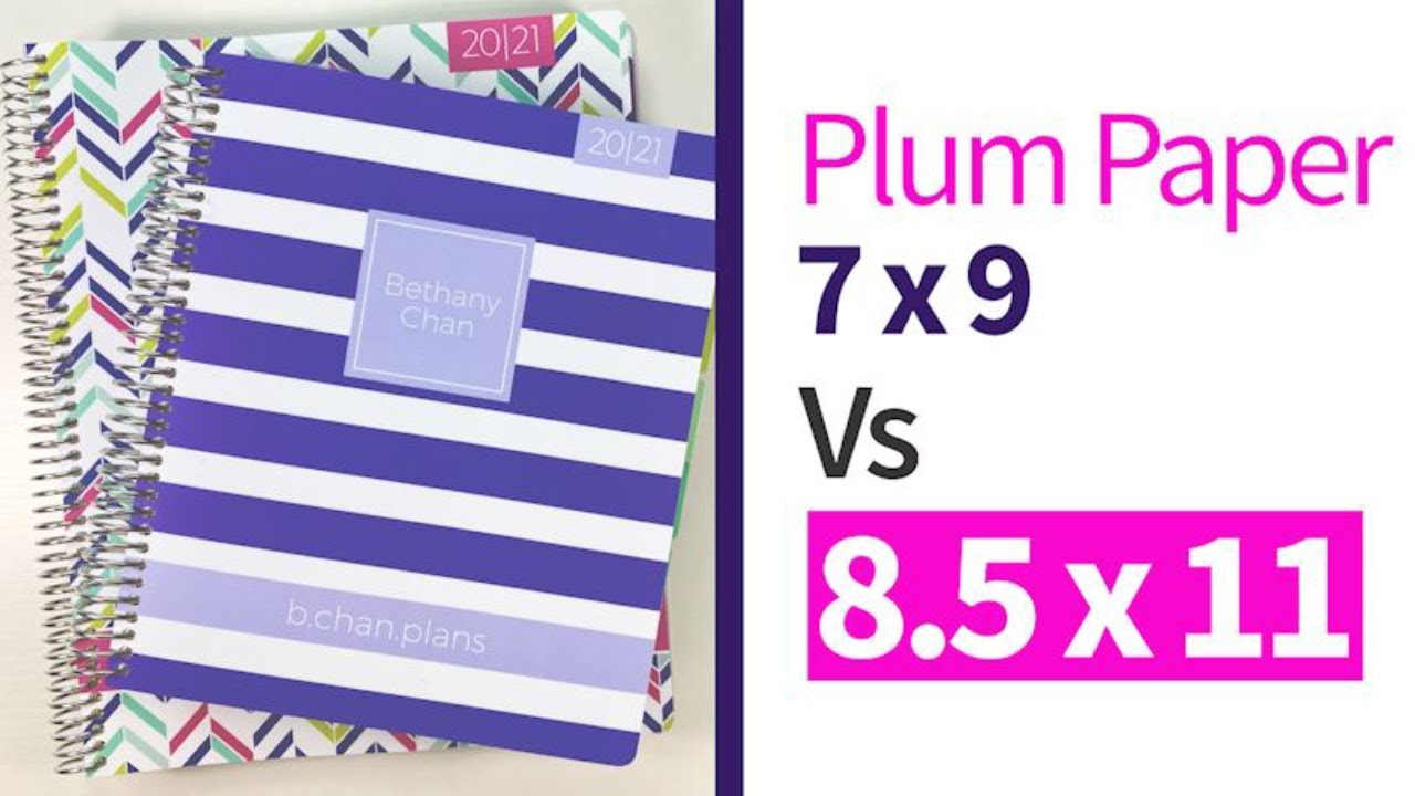 Plum Paper 8.5 x 11 VS 7 x 9 Comparison & Review | BONUS: Social Media Add On