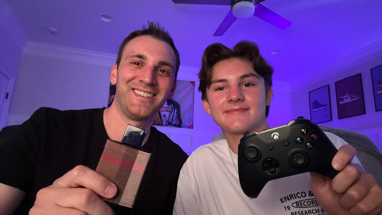 My dad tries ASMR for the FIRST TIME