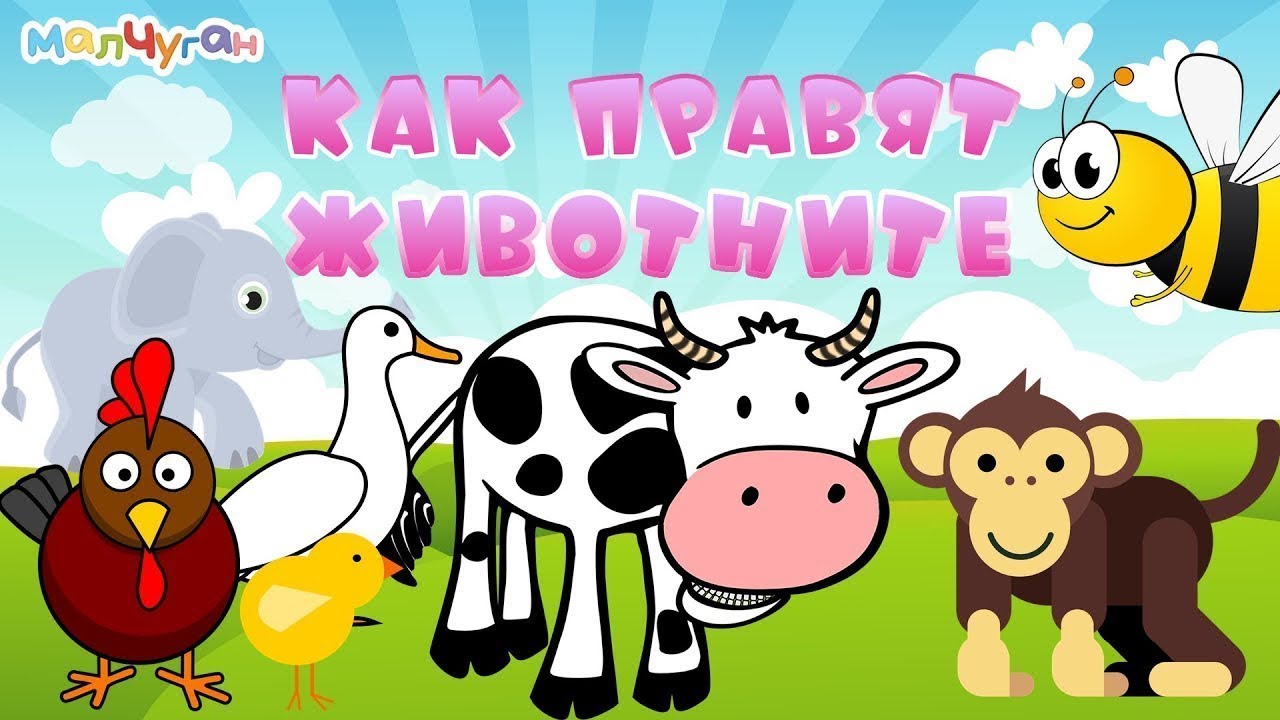 КАК ПРАВЯТ ЖИВОТНИТЕ 🐷🐵🐓| Образователно видео за деца