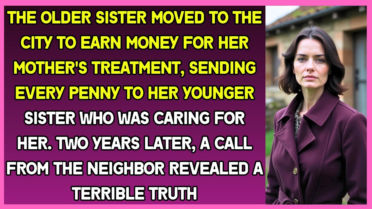 Woman sent every penny to younger sister who was caring for their sick mother. Little did she know