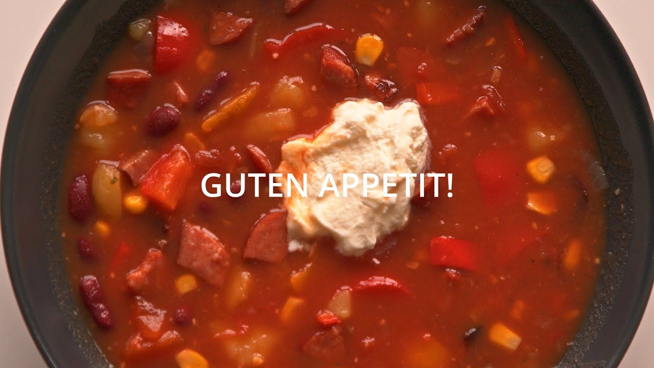 Cabanossi-Suppe! Genie&szlig;t meine herzhafte Suppe, schnell zuzubereiten, einfach und k&ouml;stlich!