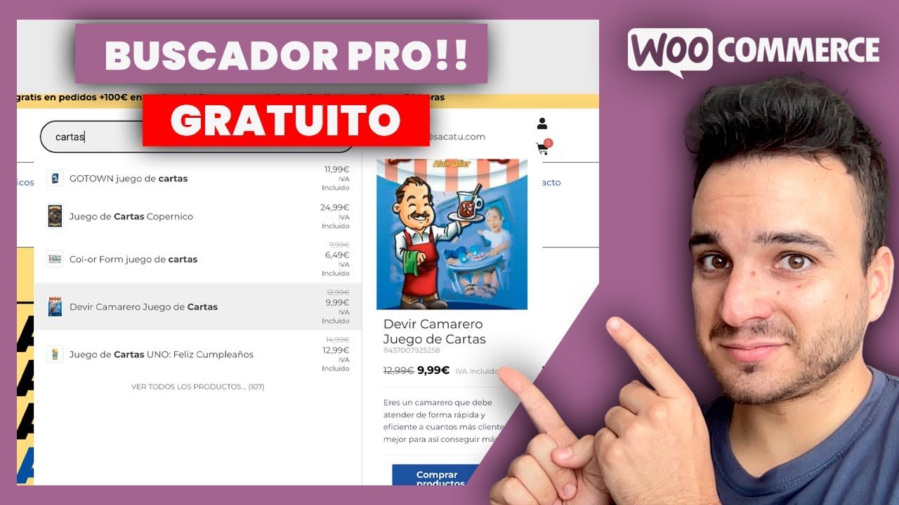🔎 Mejor Buscador Ajax para WooCommerce | Plugin Avanzado GRATIS | Diegol