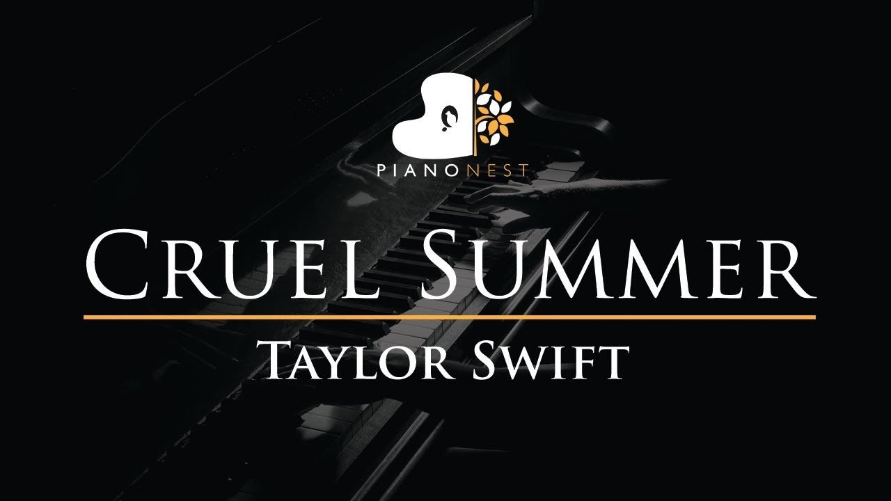 Taylor Swift - Cruel Summer - Piano Karaoke / Sing Along Cover with Lyrics