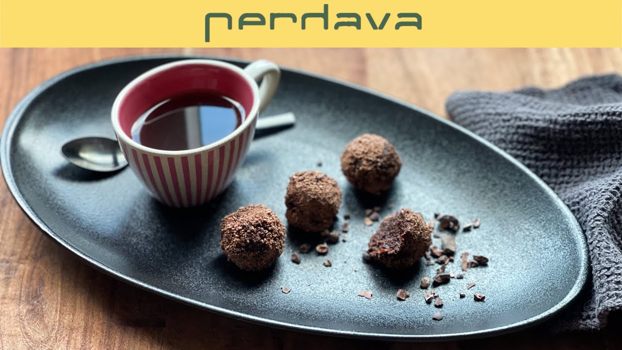 Espresso Kakao Energiekugeln &ndash; vegan, koffeinhaltig & voller Power!