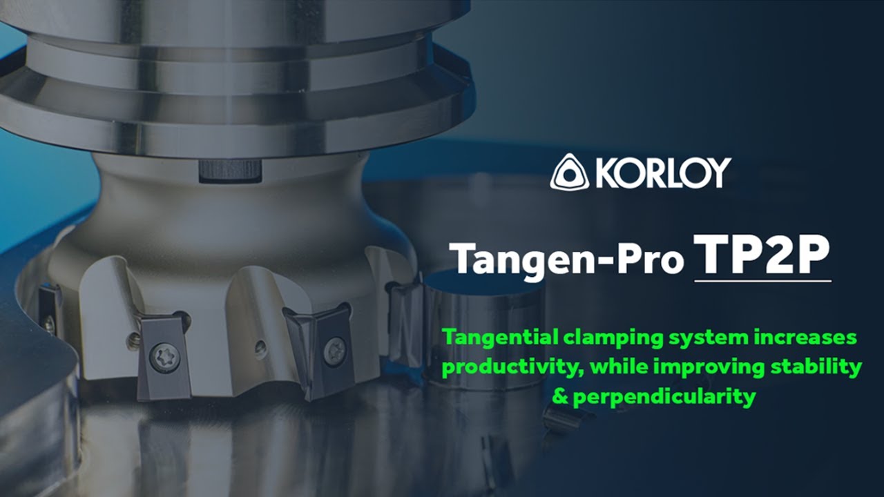 TP2P 90° tangential shoulder milling system (Korloy)