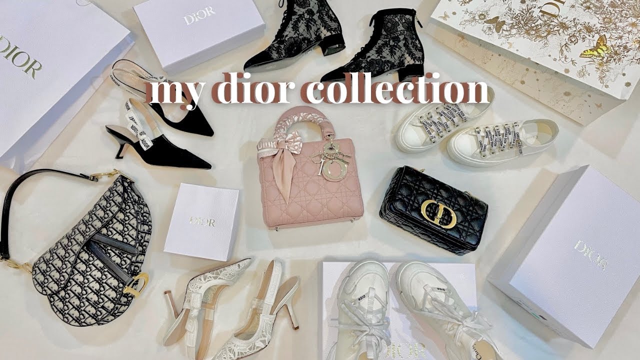 my dior collection 🤍 bags, heels, boots & sneakers 💫 look book & styling ✨ philippines