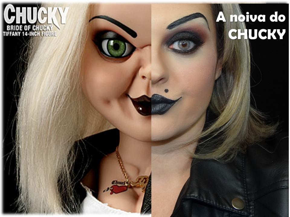 MAQUIAGEM DA TIFFANY A  NOIVA DO CHUCKY -  POR RENATA MONTEIRO - MAQUIAGEM ARTÍSTICA