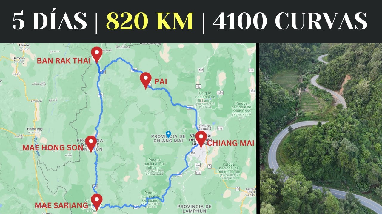 🏍️ La ruta MÁS ESCÉNICA de Tailandia: Mae Hong Son Loop 🇹🇭