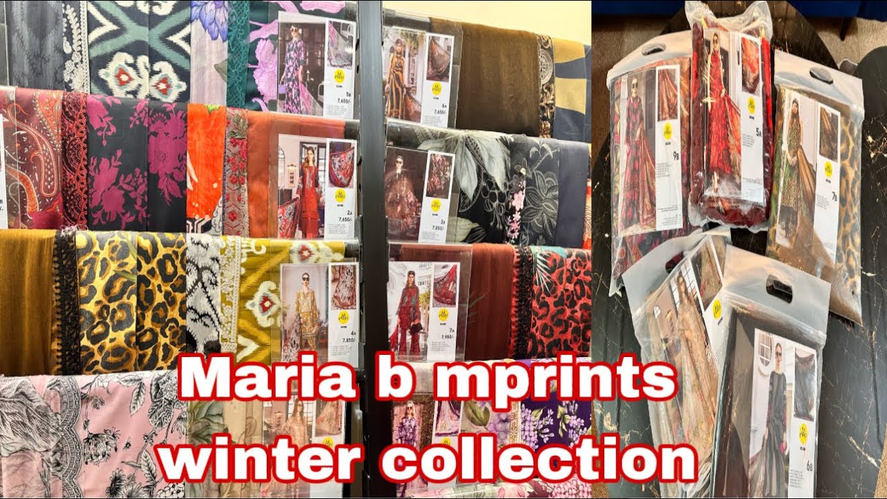 Maria b mprints winter collection 2023-24